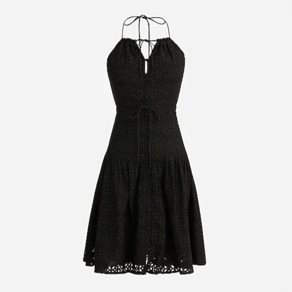 🌸 J. Crew Anguilla mini halter dress in eyelet
